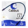 Патч-корд S/FTP, категория 8 (40G, 2000 MHz), 2xRJ45/8p8c, экранированный, синий, LSZH, 0.5 м Cabeus PC-SSTP-RJ45-Cat.8-0.5m-LSZH