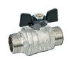 Кран шаровой 1/2' НН бабочка OREGON 327 полный проход Bugatti 03270022