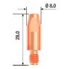 Наконечник контактный M6х28 мм ECU D 0.8 мм (10 шт.) Fubag FB.CTM6.28-08