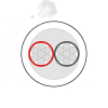 Кабель слаботочный ALARM 2x0.22 для систем сигнализации (100м) Alarmico ALARM 2/100