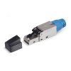 Коннектор RJ-45(8P8C) под витую пару, категория 8, экранированный, со вставкой Cabeus 8P8C-SH-C8-TWP