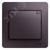 GLOSSA розетка с заземлением со шторками с крышкой в сборе IP20 сиреневый туман SE (Systeme) GSL001446