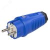 Вилка каб 16A/250V/2P+E/IP54 корпус синий, маркер черный PCE 0511-bs