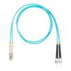 Шнур оптический коммутационный (патч-корд), LC-ST, дуплекс (duplex) OM3, нг(А)-HF, бирюзовый, 5,0 м Datarex DR-220365