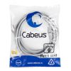 Патч-корд F/UTP, категория 6, 2xRJ45/8p8c, экранированный, серый, LSZH, 5м Cabeus PC-FTP-RJ45-Cat.6-5m-LSZH
