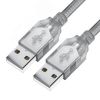Кабель USB 2.0 AM на AM, 1.8 м., прозрачный, морозостойкий Greenconnect GCR-UM3M-BB2S-1.8m