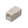 Соединитель Keystone Cat 6а RJ45-RJ45 (8P8C) экранированный металлик NIKOMAX/NIKOLAN NMC-KJSA55C-MT
