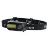 Фонарь светодиодный налобный аккумуляторный USB 1х18650 3w+2w XPE+COB IP44 пластик FERON TH2309