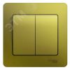 GLOSSA Выключатель двухклавишный в сборе схема 5 фисташковый SE (Systeme) GSL001052