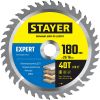 Диск пильный по дереву, точный рез EXPERT 180 x 20/16мм 40T STAYER 3682-180-20-40_z01