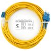 Шнур оптический duplex 10м LC-SC 9/125 sm LSZH Cabeus FOP(d)-9-LC-SC-10m
