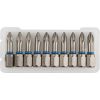 Биты ''ЭКСПЕРТ'' торсионные кованые, обточенные, хромомолибденовая сталь, тип хвостовика C 1/4'', PH1, 25мм, 10шт ЗУБР 26011-1-25-10