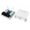 Розетка компьютерная RJ-45(8P8C) кат 5e двойная внешняя Hyperline SB1-2-8P8C-C5e-WH