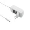Источник питания 12 V  24 W с DC разъемом подключения 5.5х2.1, белый корпус (IP23) REXANT 200-024-6