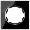 Рамка стеклянная одинарная, цвет чёрный OneKeyElectro 2234939