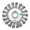 Щетка дисковая жгутовая Д115x13x22,2, ворс нерж сталь 0,50 по металлу (13-032) EuroBrush EB-DSS3