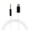 Кабель аудио Type C на AUX Jack 3.5 мм, 1 м., ультрагибкий, черный Greenconnect GCR-52329