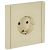 FORTE&PIANO Розетка 1-местная с заземлением с защитными шторками безвинтовое крепление 16А FP413 ваниль IEK