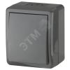 Выключатель с подсветкой IP54, 10АХ-250В, ОУ, Эра Эксперт, серый,11-1402-03 ЭРА Б0020672
