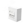Коробка для рамок 86Х86 глубина 40 мм, белый Eurolan 16H-FR-40WT-1
