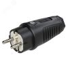 Вилка каб 16A/250V/2P+E/IP54 корпус черный, маркер черный PCE 0511-ss