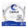 Патч-корд S/FTP, категория 6а (10G), 2xRJ45/8p8c, экранированный, серый, LSZH, 2м Cabeus PC-SSTP-RJ45-Cat.6a-2m-LSZH