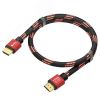 Кабель HDMI 2.0, Ultra HD 19М на 19М, 1 м., AL красный капрон Greenconnect GCR-54506