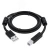 Кабель USB 2.0 AM на BM, 2 м., черный, ферритовые кольца Greenconnect GCR-52423