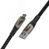 Кабель Micro USB, 1.7 м., черный нейлон, быстрая зарядка Greenconnect GCR-51949