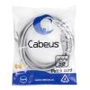Патч-корд F/UTP, категория 5е, 2xRJ45/8p8c, экранированный, серый, PVC, 5м Cabeus PC-FTP-RJ45-Cat.5e-5m