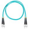 Шнур оптический коммутационный (патч-корд), FC-FC, дуплекс (duplex) OM3, нг(А)-HF, бирюзовый, 1,5 м Datarex DR-222262