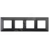 Рамка на 4 поста, Эра Elegance, антрацит, 14-5004-05 ЭРА Б0034403