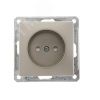 W59 Розетка скрытая без заземления в рамку  шампань SE (Systeme) RS16-151-4-86