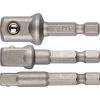 Набор адаптеров ''ЭКСПЕРТ'' для торцовых головок, E1/4'' - 1/4'', E1/4'' - 3/8'', E1/4'' - 1/2'', 3 предмета ЗУБР 26756-H3