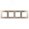 Рамка для розеток и выключателей Серия 12 12-5104-13 на 4 поста, Сатин, бронза ЭРА Б0052536