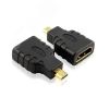 Адаптер-переходник Micro HDMI 19M AM на 19F, золотые разъемы Greenconnect GC-CVM401