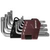 Набор ключей торцевых T-TORX® коротких с центрированным штифтом, Т10H-T50H, 9 предметов Thorvik TTKS9S