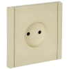 FORTE&PIANO Розетка 1-местная без заземления с защитными шторками винтовое крепление 10А FP417 ваниль IEK