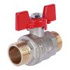 Кран шаровой 3/4 НР/НР, ручка бабочка Rommer RBV-0007-0410220