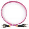 Шнур оптический duplex 1м FC-ST 50/125 мм OM4 LSZH Cabeus FOP-50-OM4-FC-ST-1m