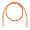 Шнур оптический коммутационный (патч-корд), SC-SC, дуплекс (duplex) OM2, нг(А)-HF, оранжевый, 0,5 м Datarex DR-221150