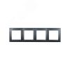 Рамка универсальная 4 поста графит Simon 1500640-038