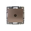 Розетка RAIN ТВ проходная бронза матовая механизм Lezard 703-3188-129