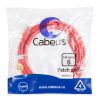 Патч-корд U/UTP, категория 6, 2xRJ45/8p8c, неэкранированный, красный, PVC, 5м Cabeus PC-UTP-RJ45-Cat.6-5m-RD