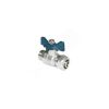 Кран шаровой для металлопластиковых труб НР 1/2' x 16 бабочка AQUALINK 00876