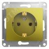 GLOSSA розетка с заземлением фисташковый SE (Systeme) GSL001043