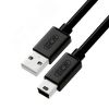 Кабель USB 2.0 AM на Mini USB B, 3 м., черный, морозостойкий Greenconnect GCR-UM2M5P-BB2S-3.0m