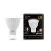 Лампа светодиодная LED 3 Вт 290 лм 3000К AC150-265В GU4 софит MR11 теплая  Black Gauss Gauss 132517103