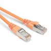 Патч-корд F/UTP экранированный категория 6 LSZH оранжевый (0.5м) Hyperline 230340