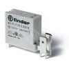 Реле низкопрофильное миниатюрное электромеханическое, монтаж на печатную плату, выводы с шагом 5мм + Faston 250(6.3x0.8мм), 1NC 16A, контакты AgCdO, к FINDER 45.71.7.009.0410